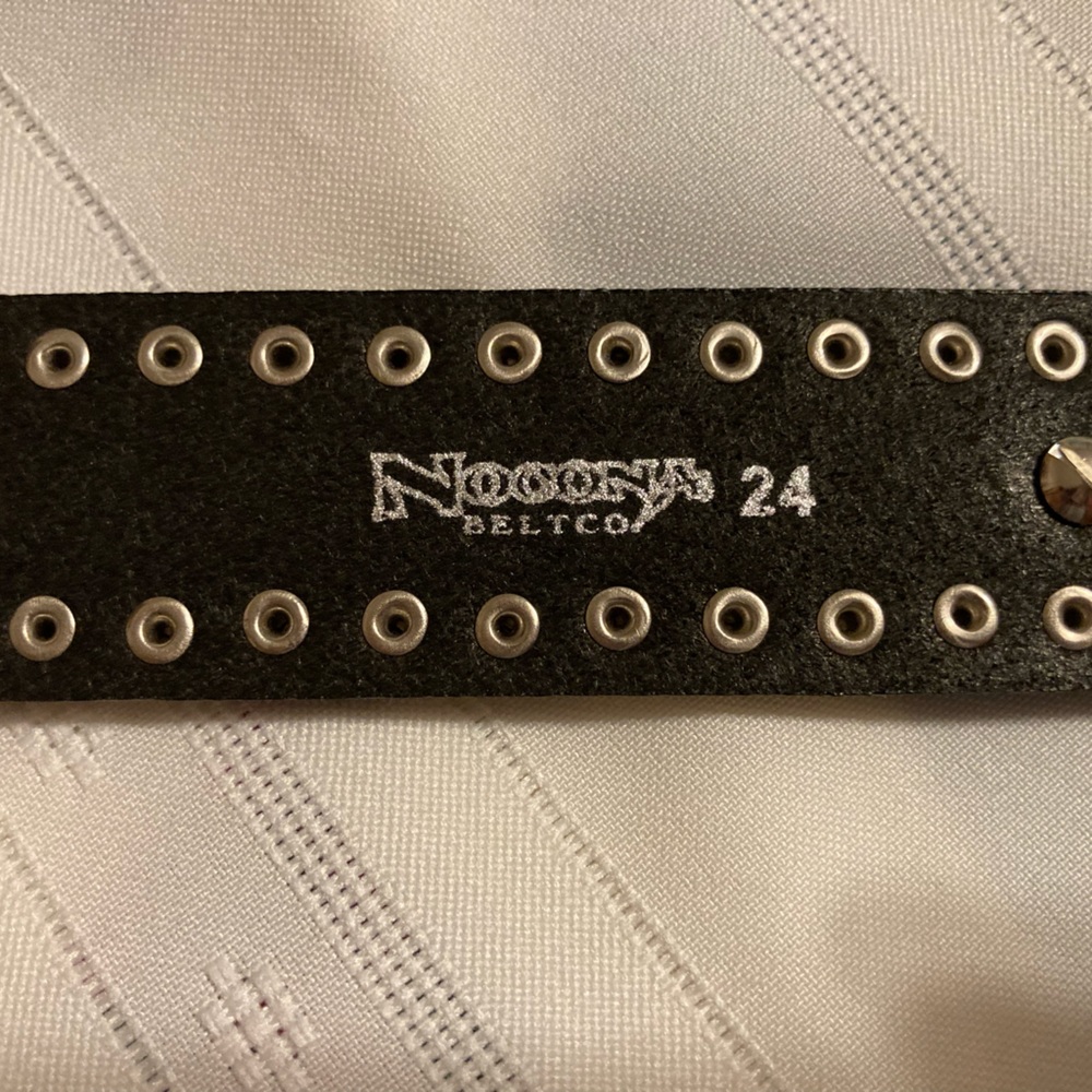 Kid's Nocona Black Diamond Studded Belt - Picture 3 of 8